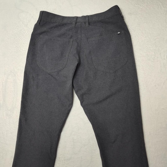 Travis Mathew Pants Mens 30x32 Gray 5 Pocket Stretch Golf Chino Open to Close - Picture 4 of 10